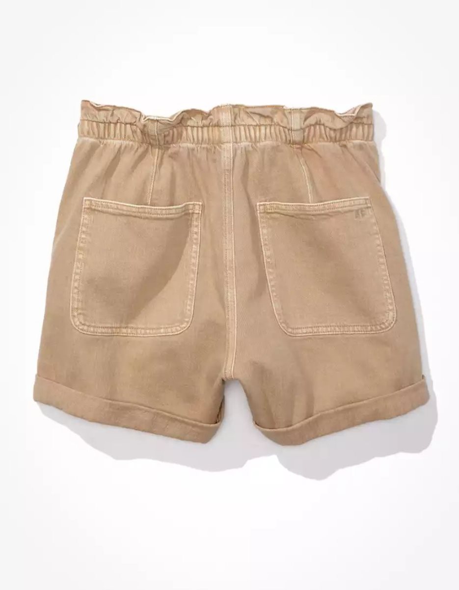 Shorts American Eagle AE Stretch Highest Taille Baggy Utility Marron Femme | HVU-36871445